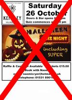 Cancelled - Halloween Quiz Night 2024